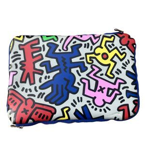 Keith Haring iPad GRAPHT Tablet Case Double Sided 2 Zip Super Soft 12”x9”